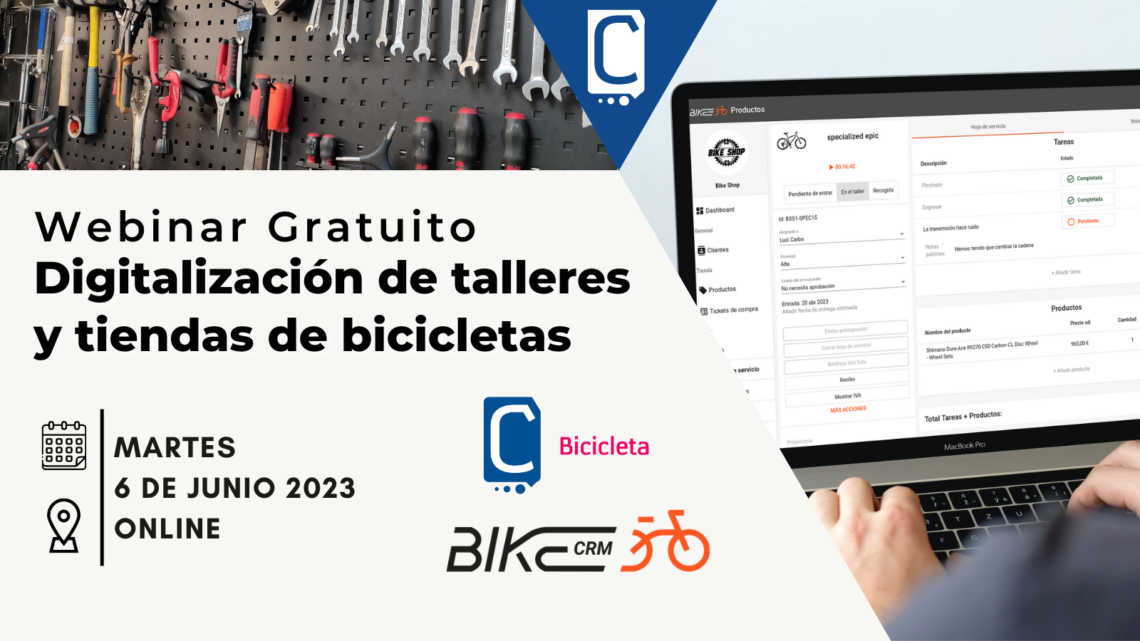 Webinar 'Digitalización en los talleres y tiendas de bicicletas'
