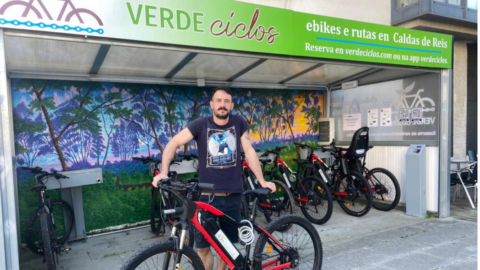 Verdeciclos, servicio de alquiler de e-bikes y distribuidor de Urbanbiker en Pontevedra